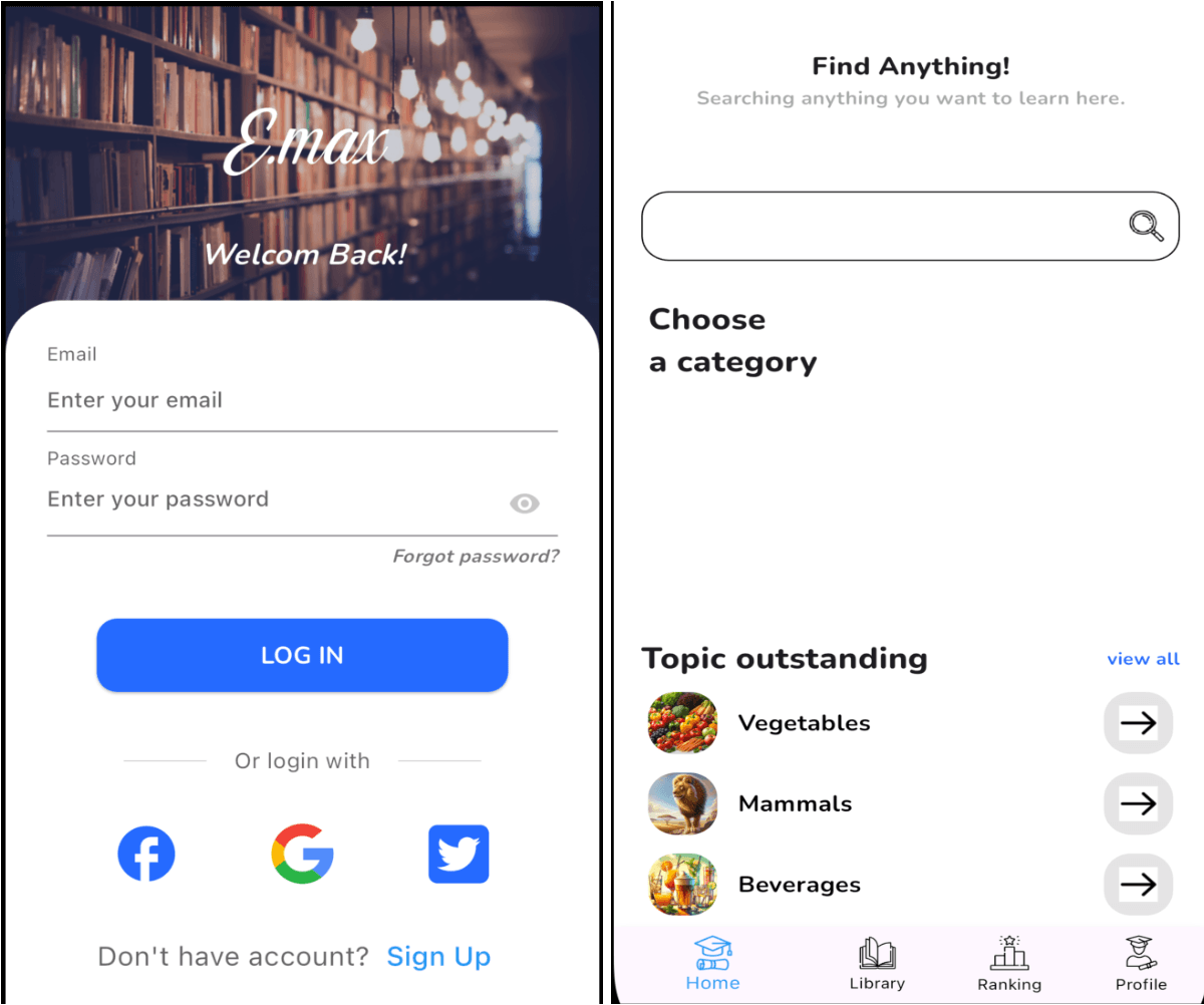 EMAX - Learning English App